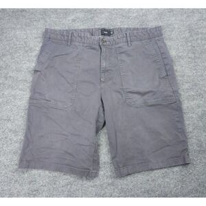 VINCE. Shorts Men's 36 Gray Cotton Stretch Preppy Relaxed 10" Inseam
